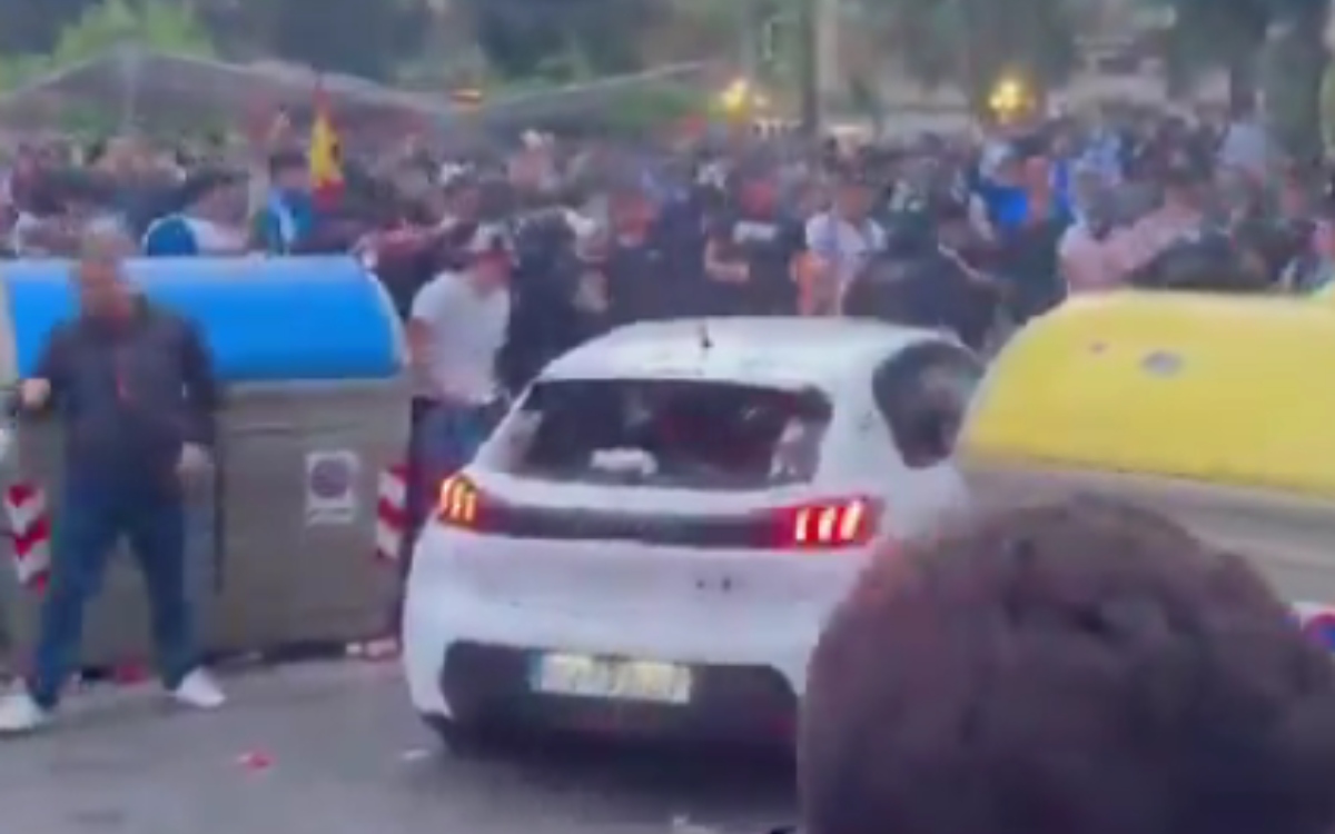 Video | Auto embiste multitudes previo al partido Espanyol vs Barcelona; al menos 14 heridos