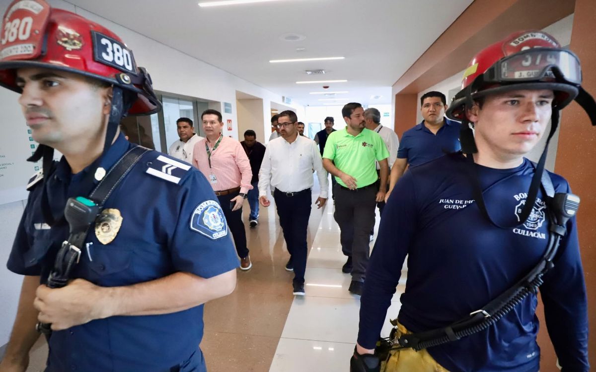 Evacúan a 90 pacientes por incendio en el Nuevo Hospital General de Culiacán