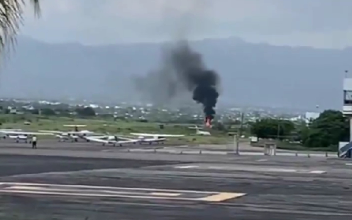 Video | Avioneta se accidenta durante aterrizaje en aeropuerto de Cuernavaca; registran lesionados