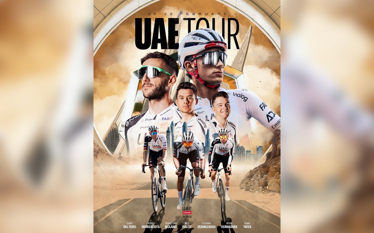 Isaac del Toro y Adam Yates llevarán liderazgo en el UAE Tour